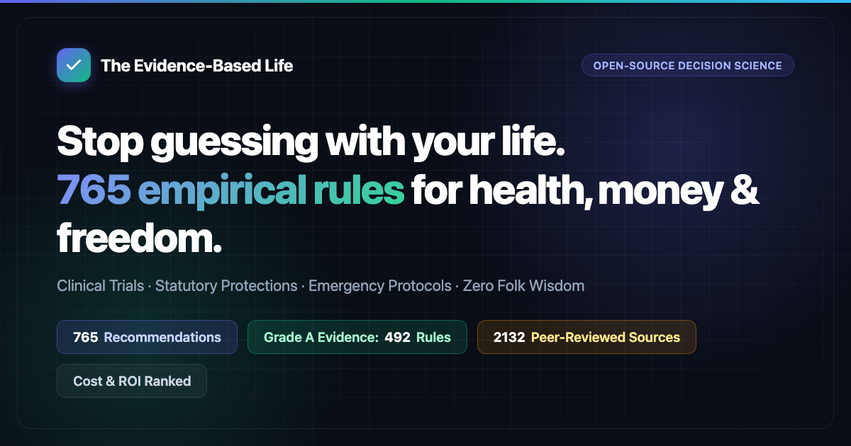 The Evidence-Based Life